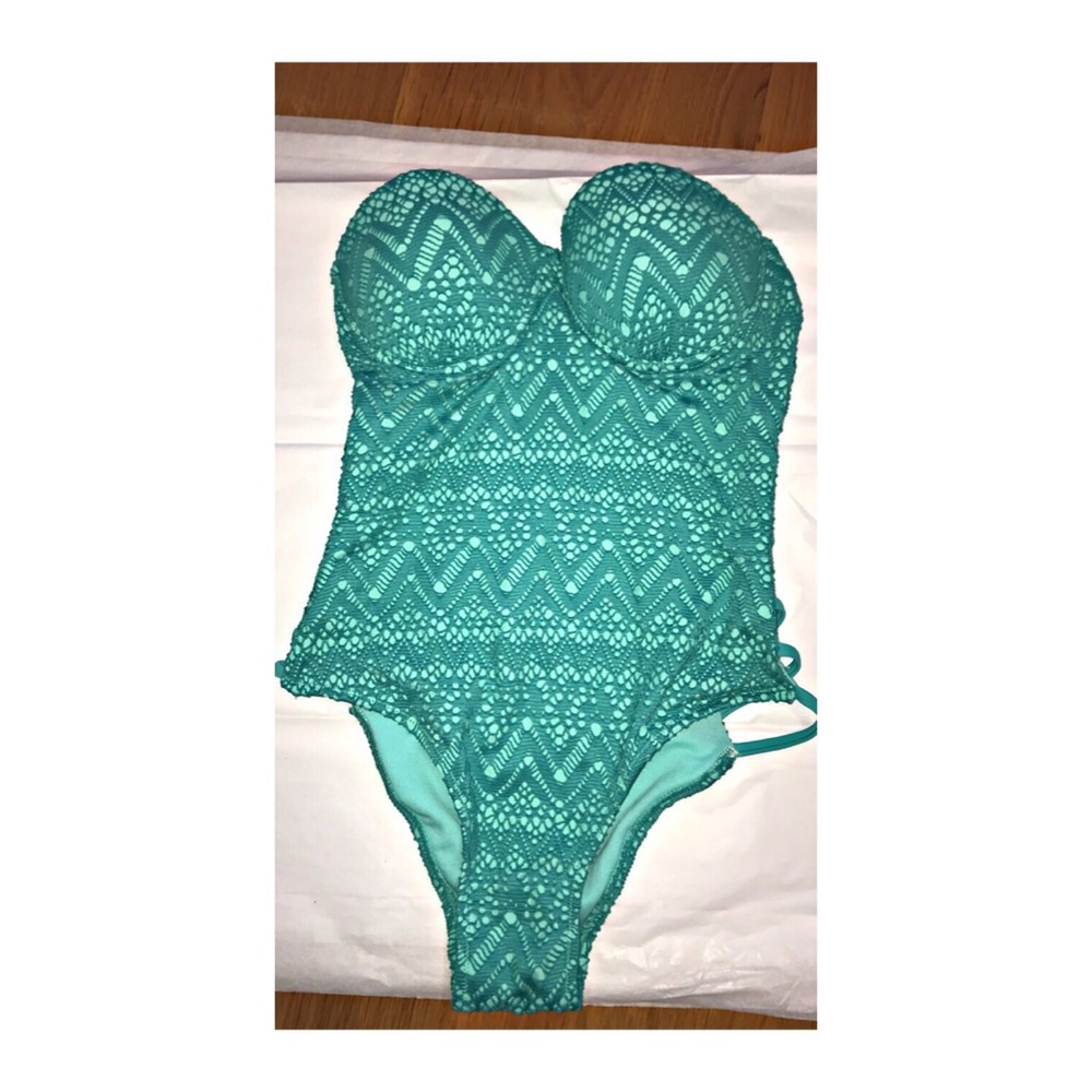 Turquoise One Piece Swimsuit
